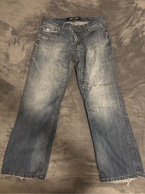 baggy blue washed jeans size 34x30